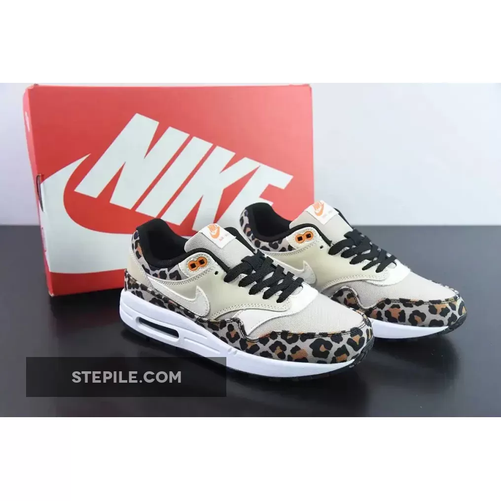 Nike Air Max 1 Premium ‘Leopard’ Desert Ore/Orange Peel-Black | LEOPARD NIKES