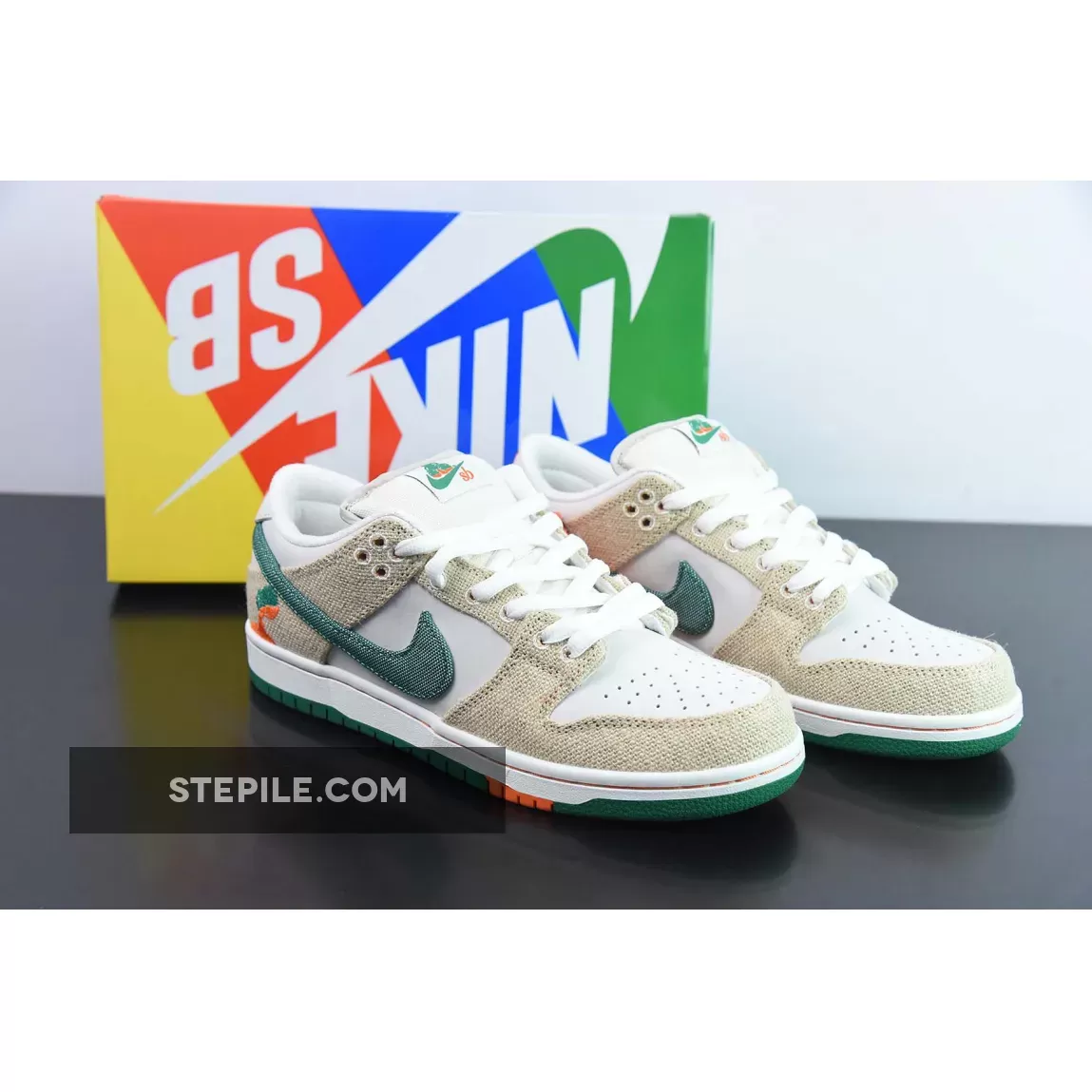 Jarritos X Nike SB Dunk Low Phantom/Safety Orange-Malachite nike dunk jarrito