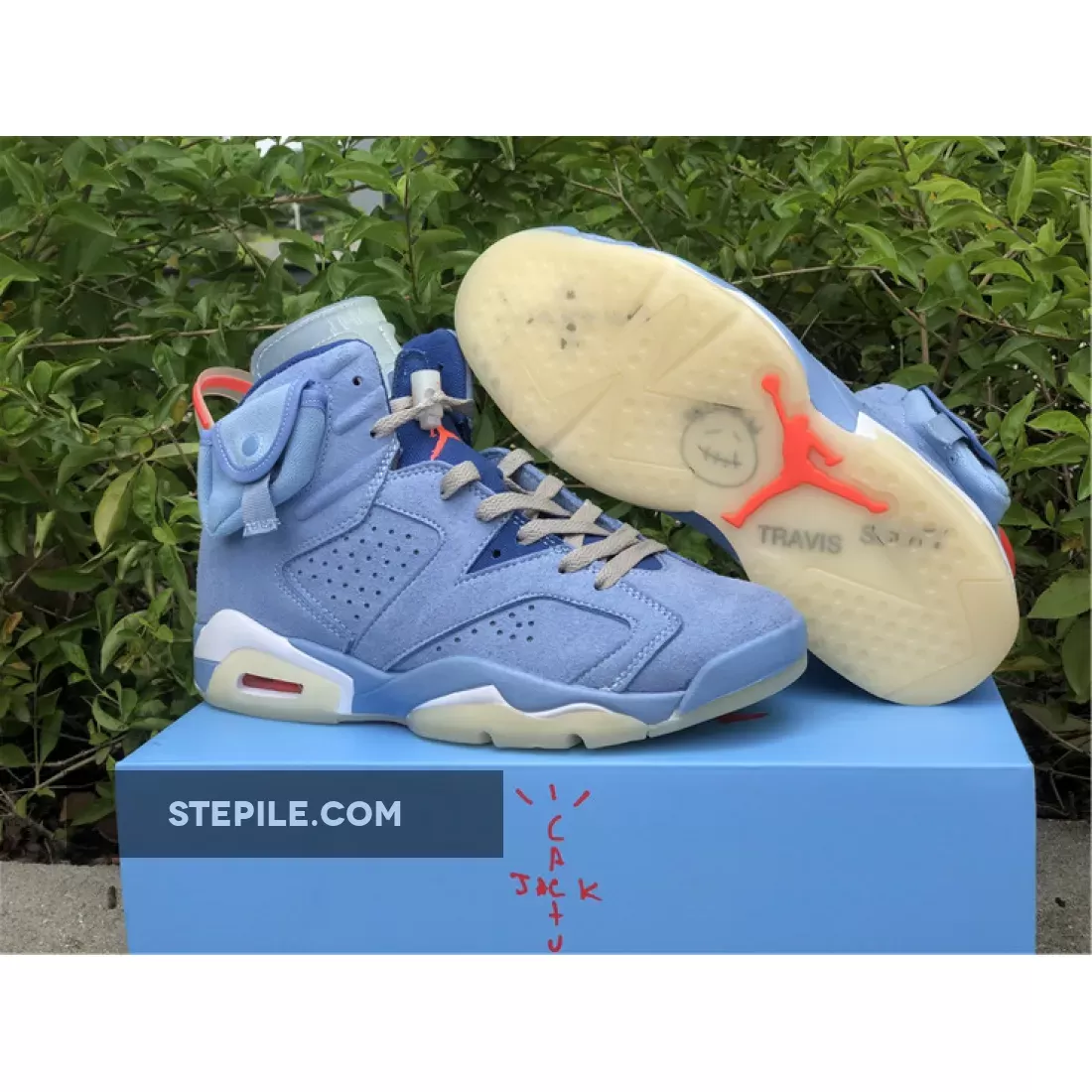 Travis Scott x Air Jordan 6 'Houston Oilers' Light Blue travis scott six