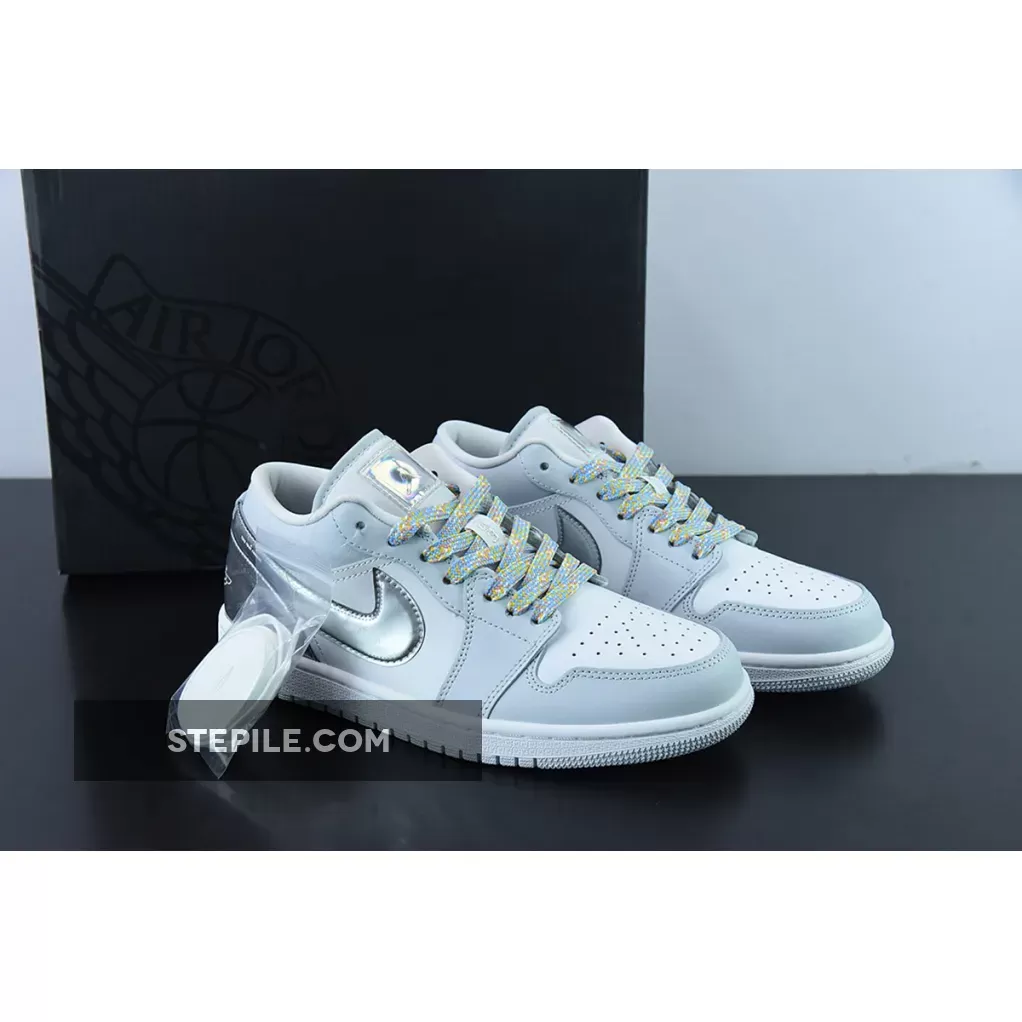 Air Jordan 1 Low SE 'Tear-Away' White Light Grey DX6070-101 New Releases