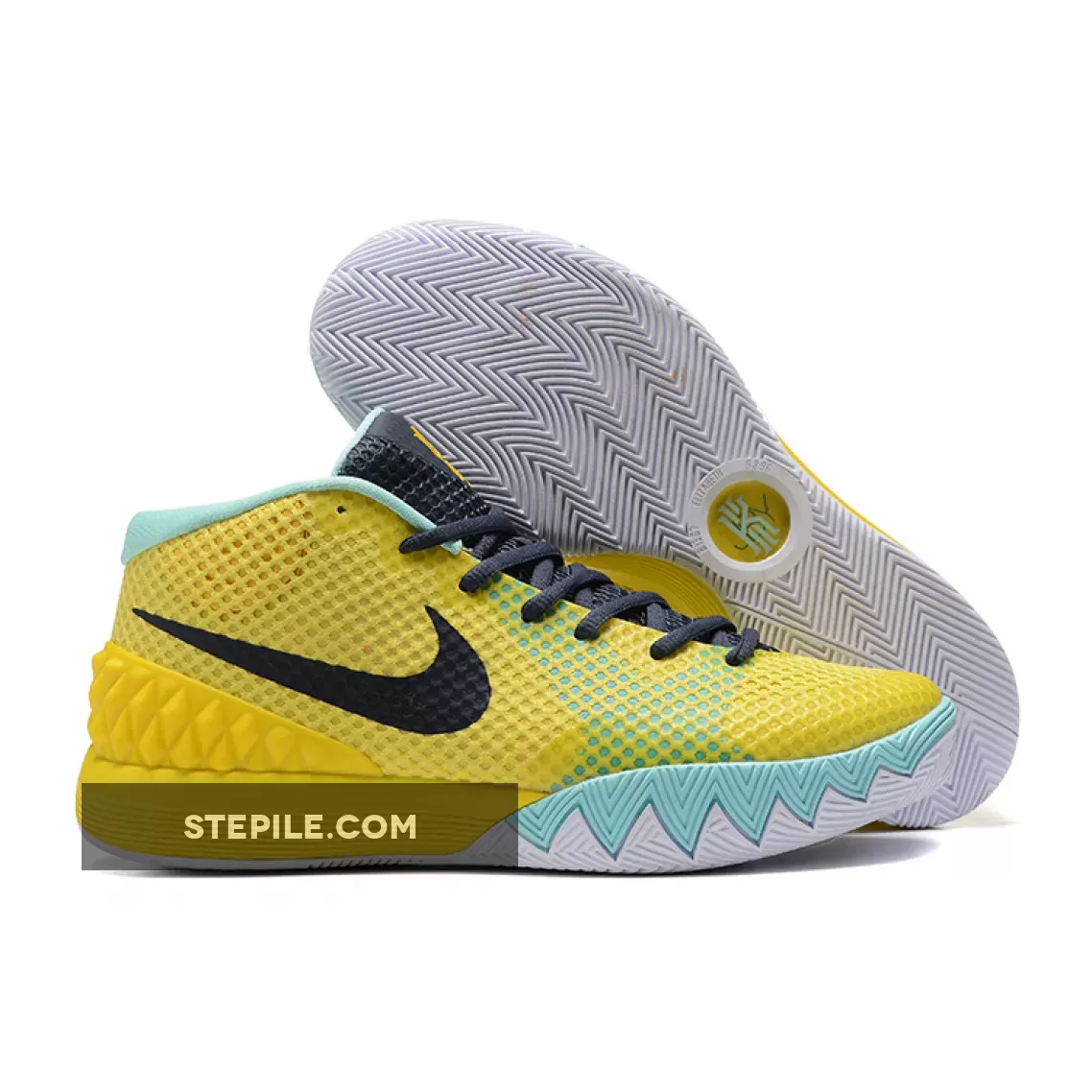 Nike Kyrie 1 'Letterman' Tour Yellow/Teal-Gold 705277-737 - nike kyrie 1 letterman