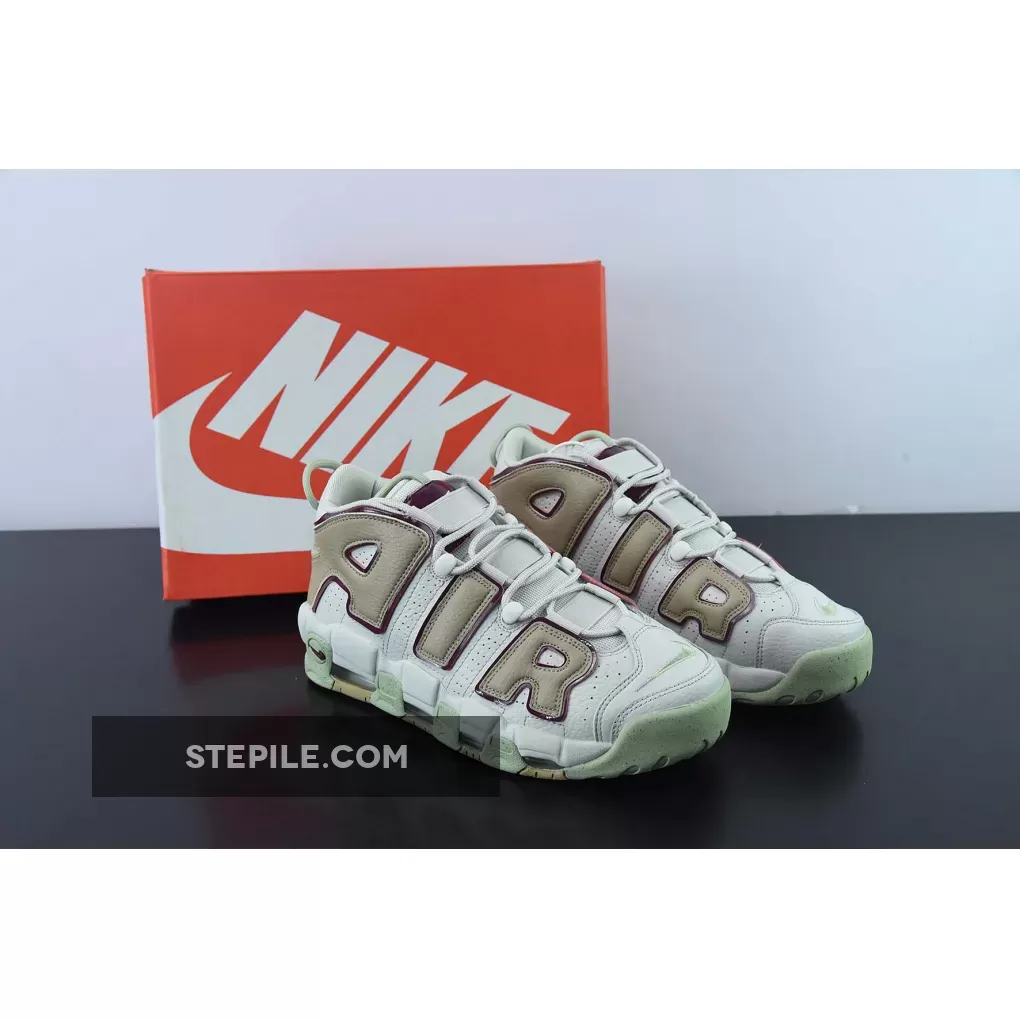 Nike Air More Uptempo Light Bone/Dark Beetroot-Alligator-Limestone tan uptempo