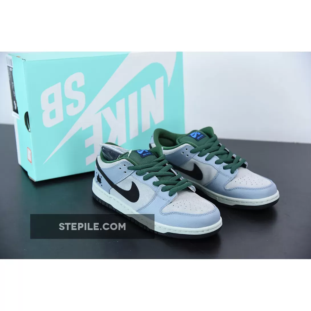 Nike SB Dunk Low Premium 'Maple Leaf' Grey/Black-Gorge Green 313170-021 / maple leaf dunks