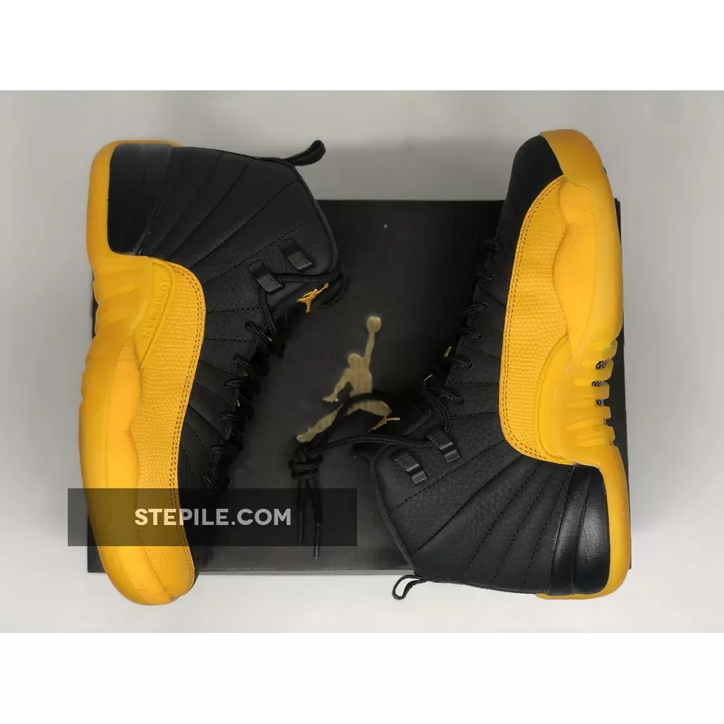 Air Jordan 12 Black University Gold 130690-070 - air jordan university gold