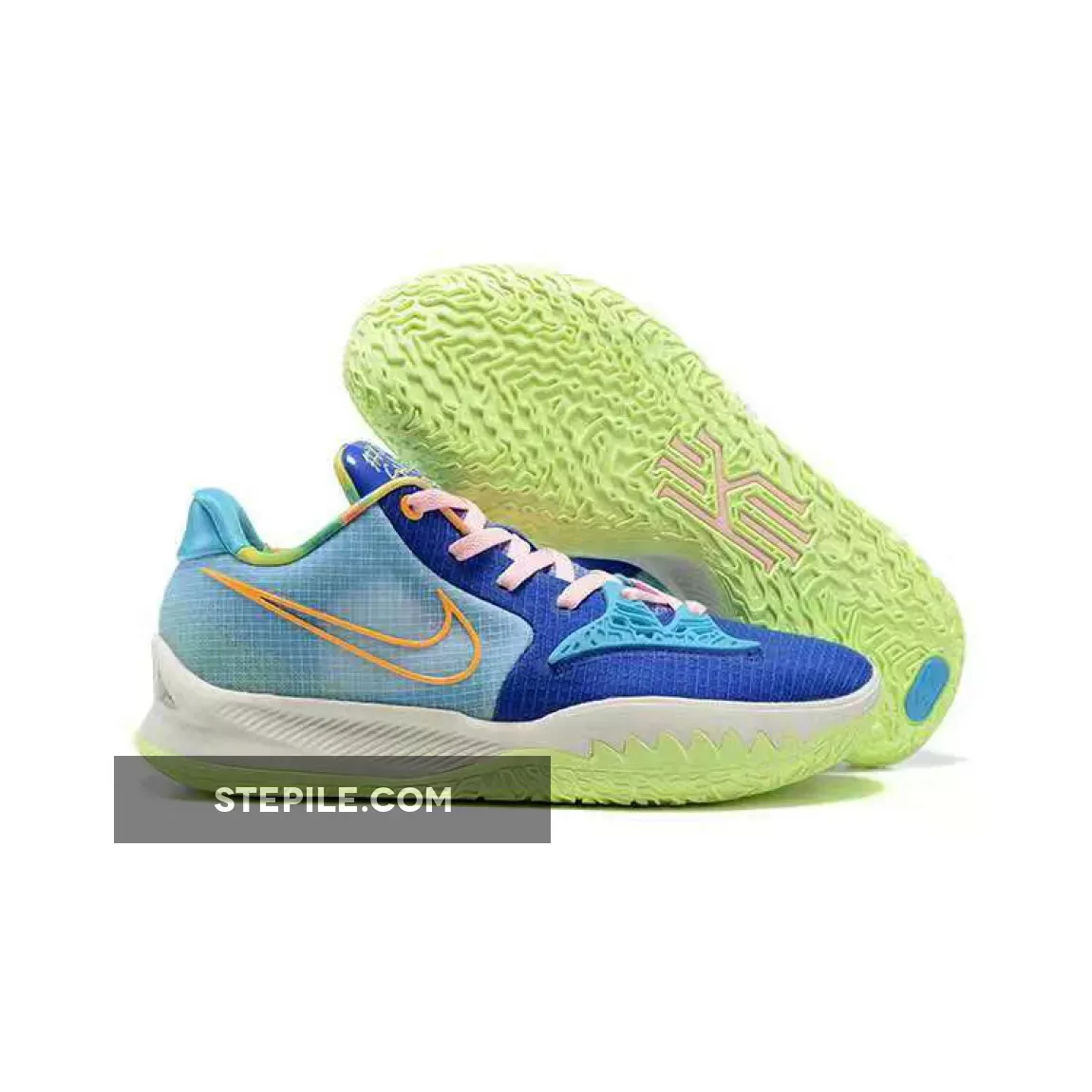 Nike Kyrie Low 4 Sky Blue/Royal Blue-White-Volt - blue and white kyrie