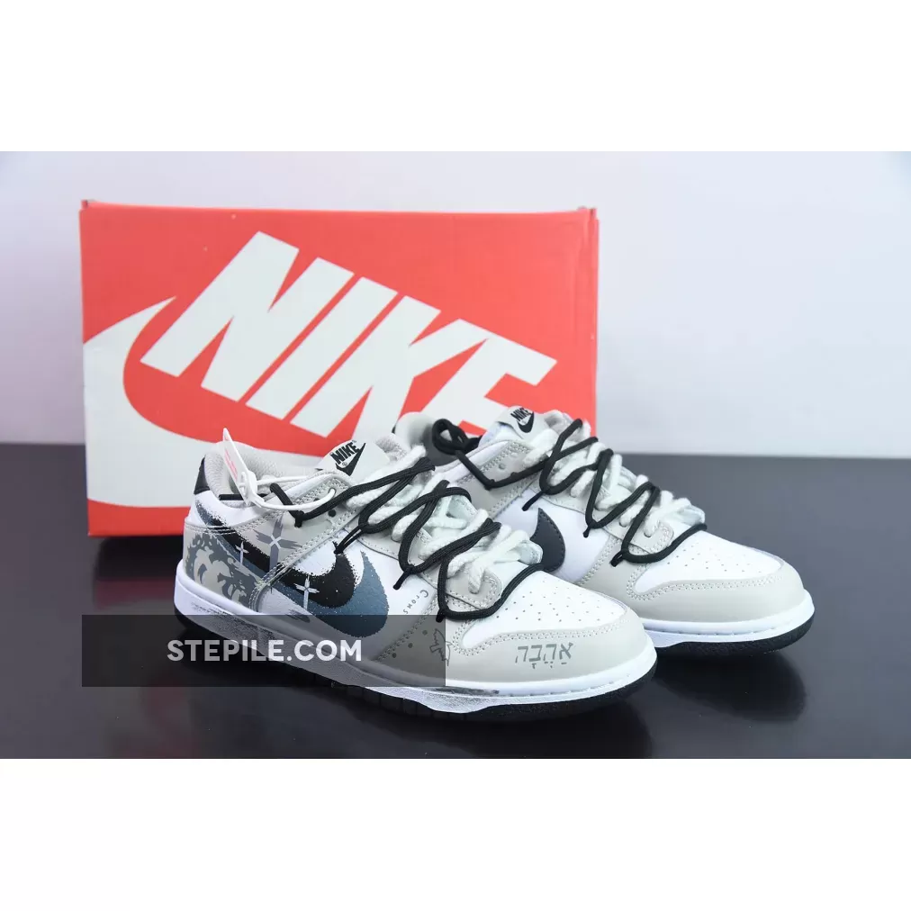 Custom Nike Dunk Low 'Spray Paint Swoosh' 1684828272 Cheap