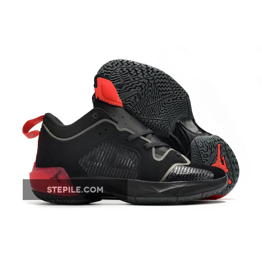 Air Jordan 37 Low 'Bred' Black/Metallic Gold-University Red jordan 7 dmp