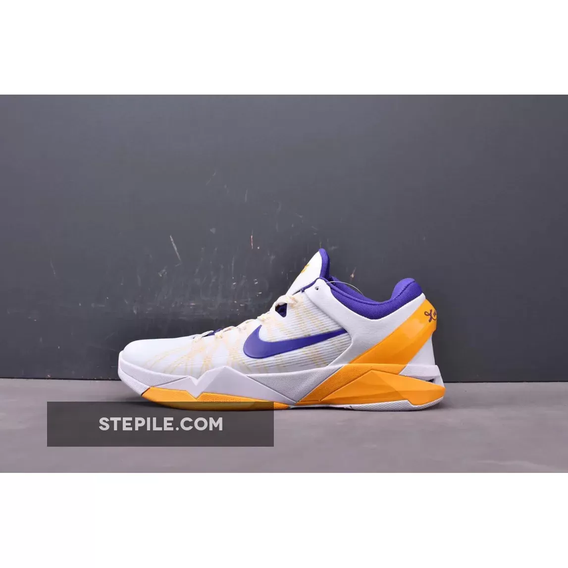 Nike Kobe 7 'Lakers Home' White/Concord-Del Sol-Pure Platinum - nike kobe 7 lakers home