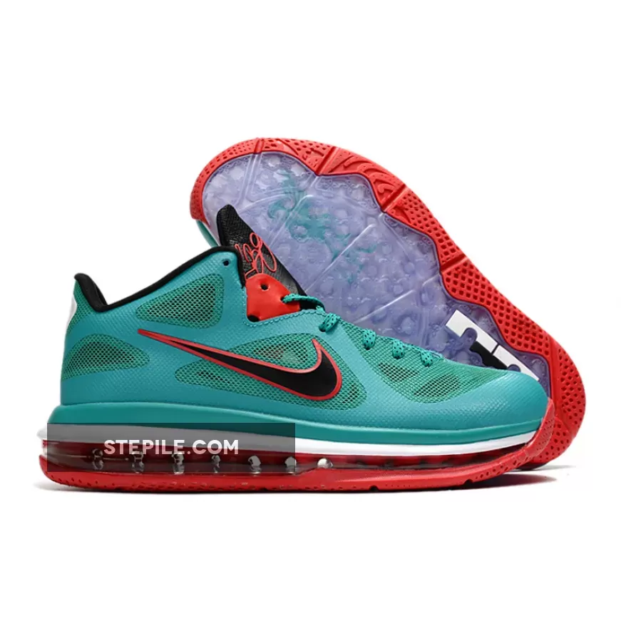 Nike LeBron 9 Low 'Reverse Liverpool' Green/Black-Action Red-White - Dunk And Bright Liverpool DQ6400-300