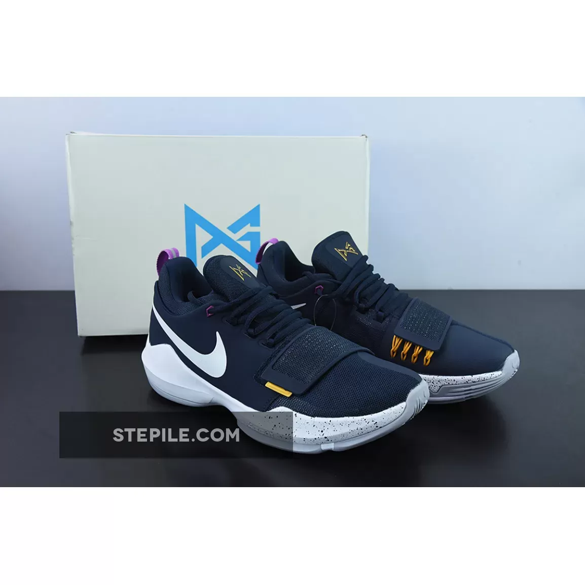 Nike PG 1 Ferocity Obsidian/University Gold-Hyper Violet-Wolf Grey 878627-417 Online