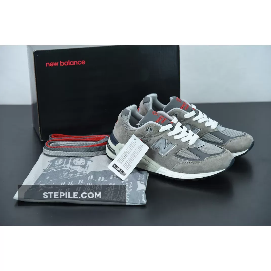 New Balance 990V2 Grey Red M990VS2 For Sale