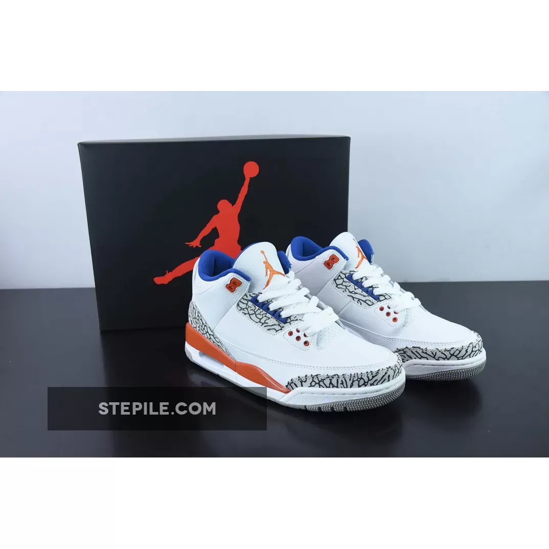 Air Jordan 3 'International Flight' Sail/Sport Royal-Light Bone-Fire Red #jordan 3 international