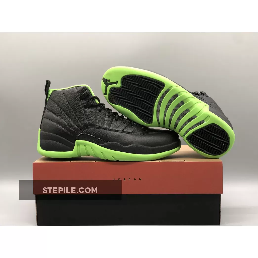 Air Jordan 12 Black/Neon Green 1677224352 Discount