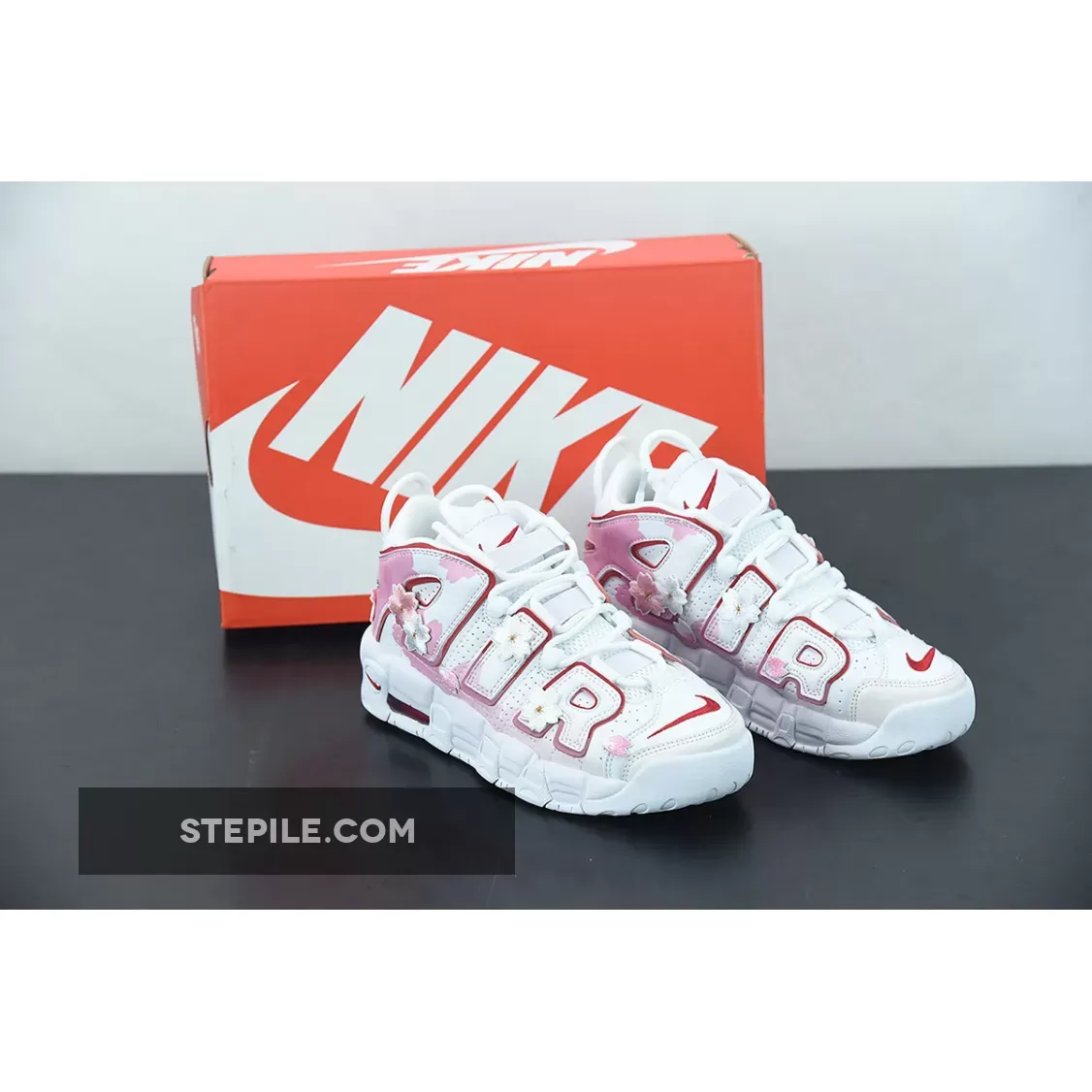 Nike Air More Uptempo White Pink Flower | AIR MORE WHITE