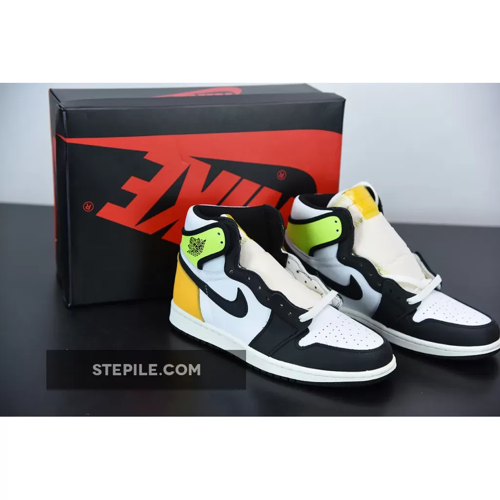 Air Jordan 1 Retro High Og 'Volt Gold' AJ1 White/University Black air jordan volt