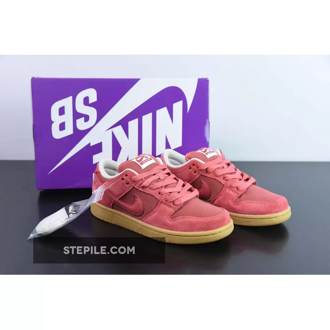 Nike SB Dunk Low 'Adobe' Red Gum #nike sb dunk red