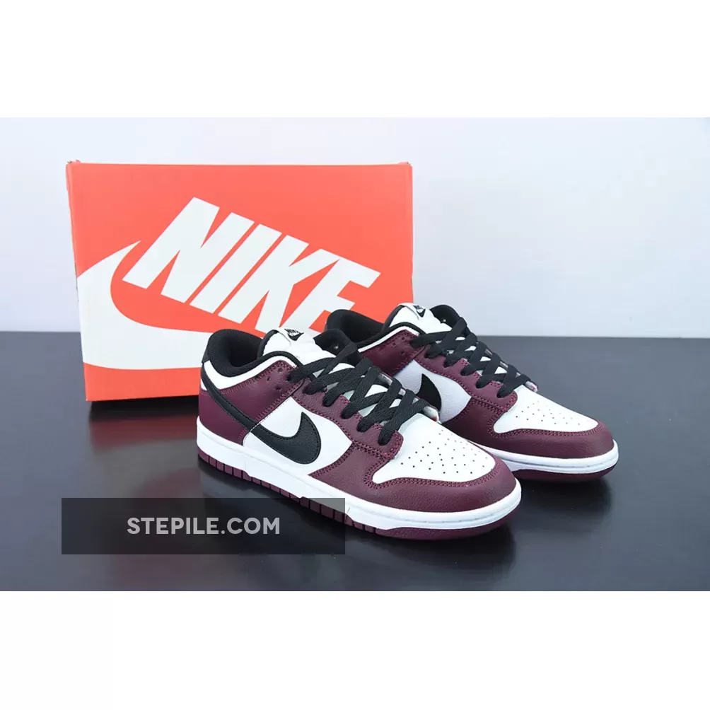 Nike Dunk Low White/Wine Red red wine dunks