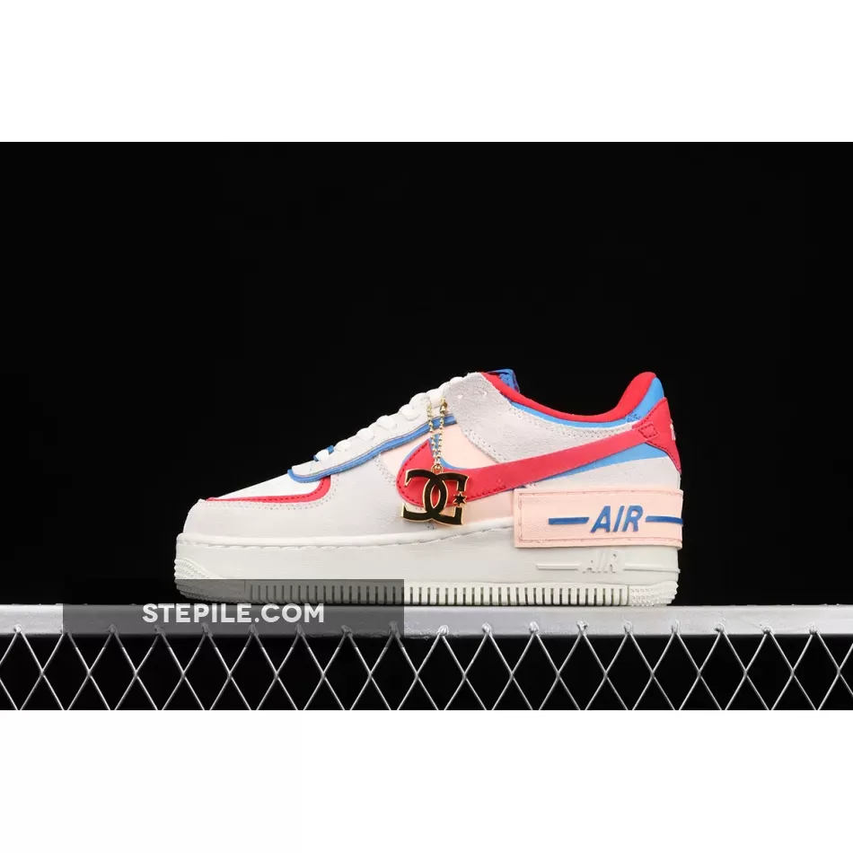 Nike Air Force 1 Shadow Sail/University Red-Photo Blue | air force 1 shadow red and blue