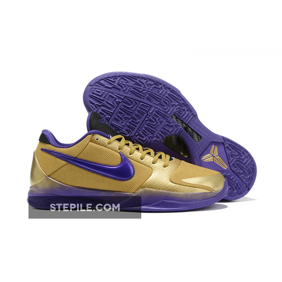 Undefeated x Nike Kobe 5 Protro 'Hall of Fame' Multi-Color-Metallic Gold - gold and purple kobes